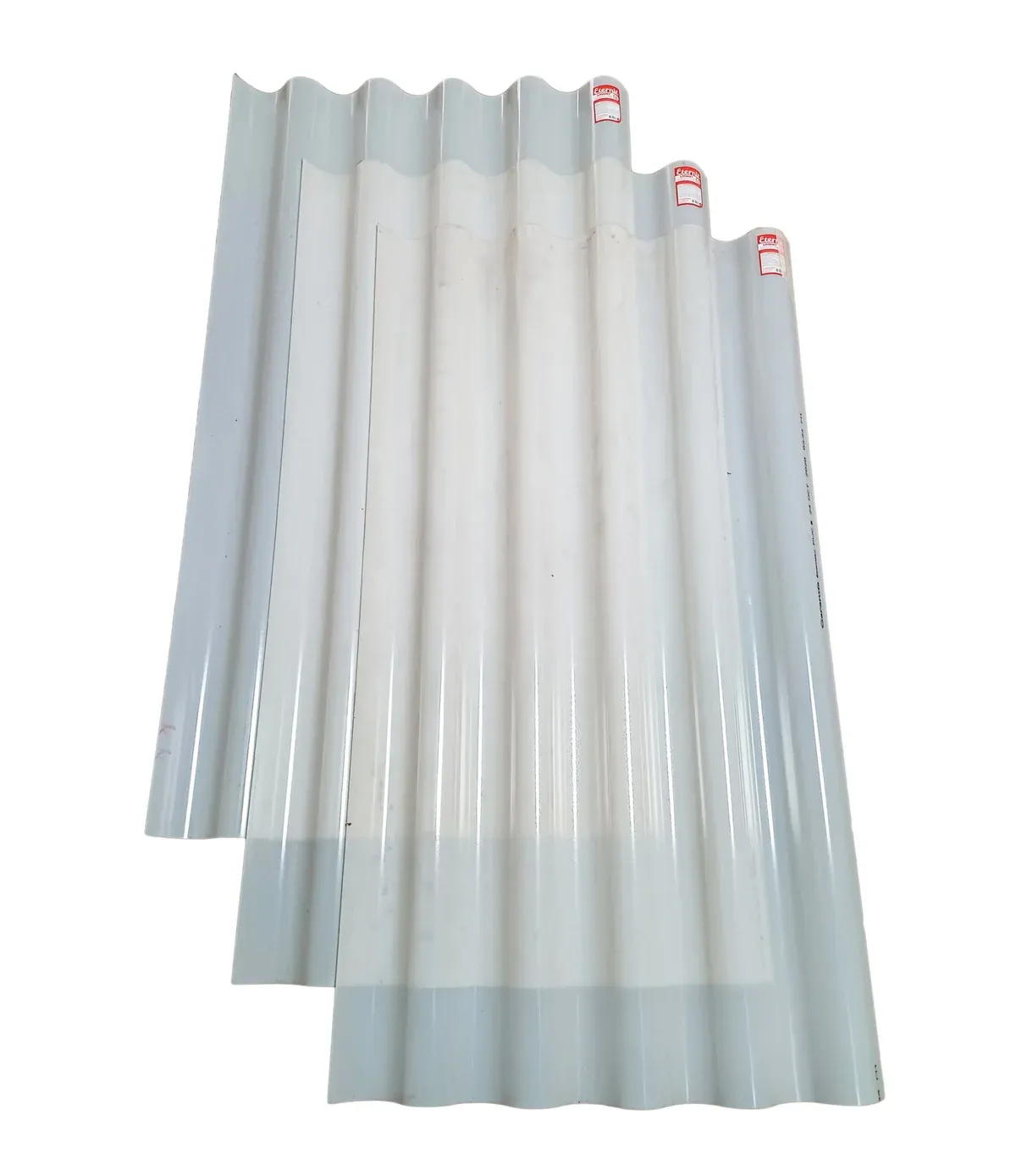 Tejas Livianit Tejas plásticas PVC Livianit de Eternit apiladas, promoción en Madepinos Medellín